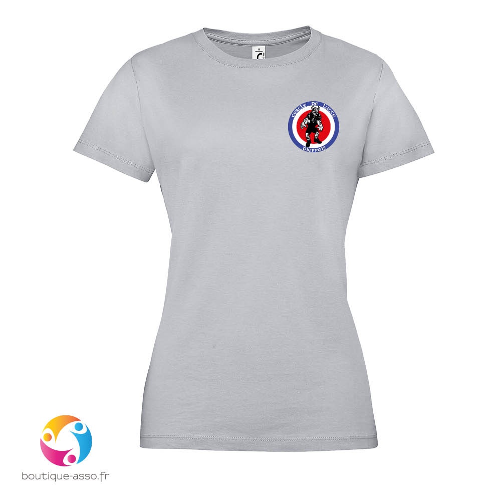 tee-shirt femme coton - Cercle de lutte Dieppois