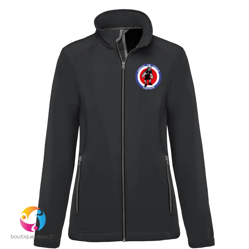 Veste Femme Softshell - Cercle de lutte Dieppois