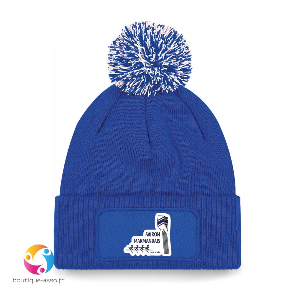 bonnet à pompon patch snowstar® - Aviron Marmandais