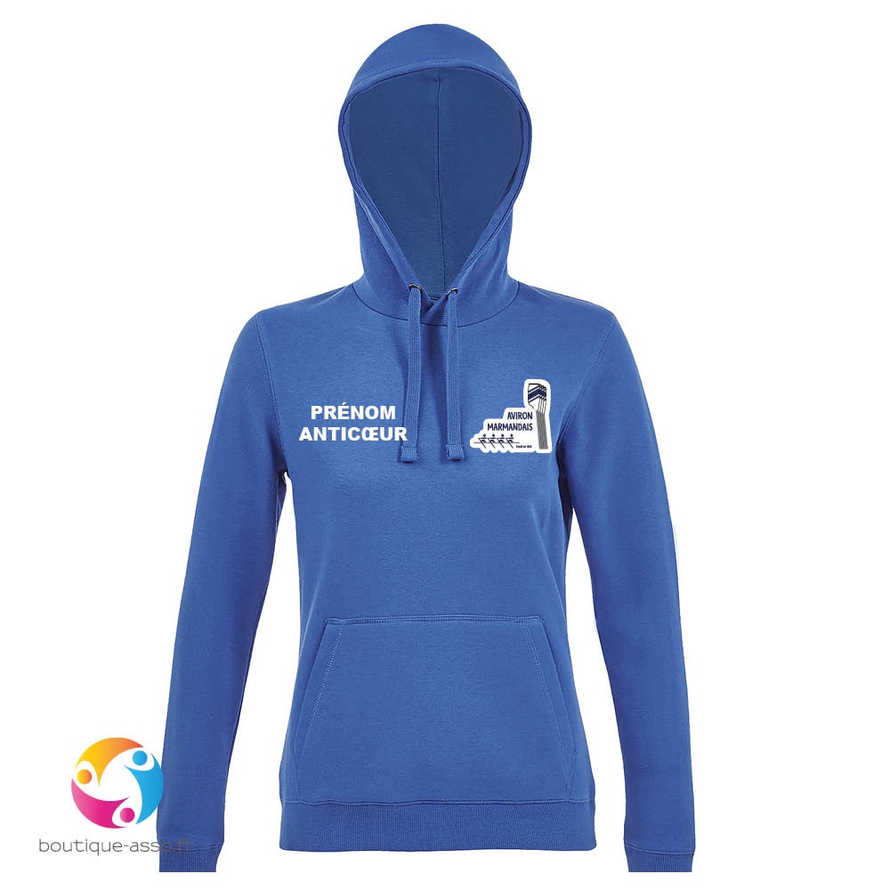 sweat capuche femme - Aviron Marmandais