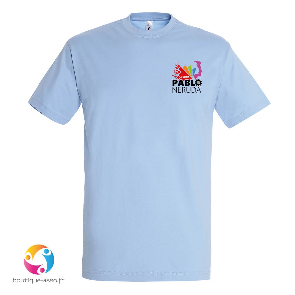 tee-shirt homme coton - Lycée Pablo Neruda