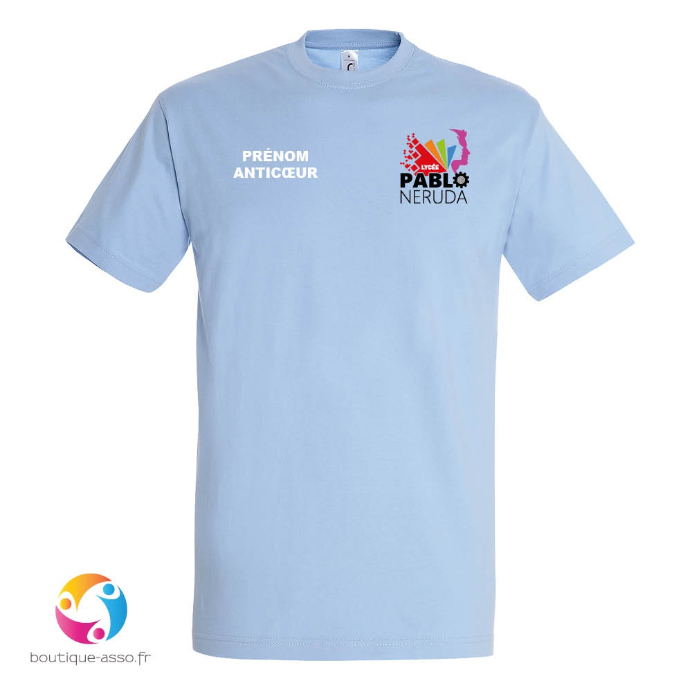 tee-shirt homme coton - Lycée Pablo Neruda