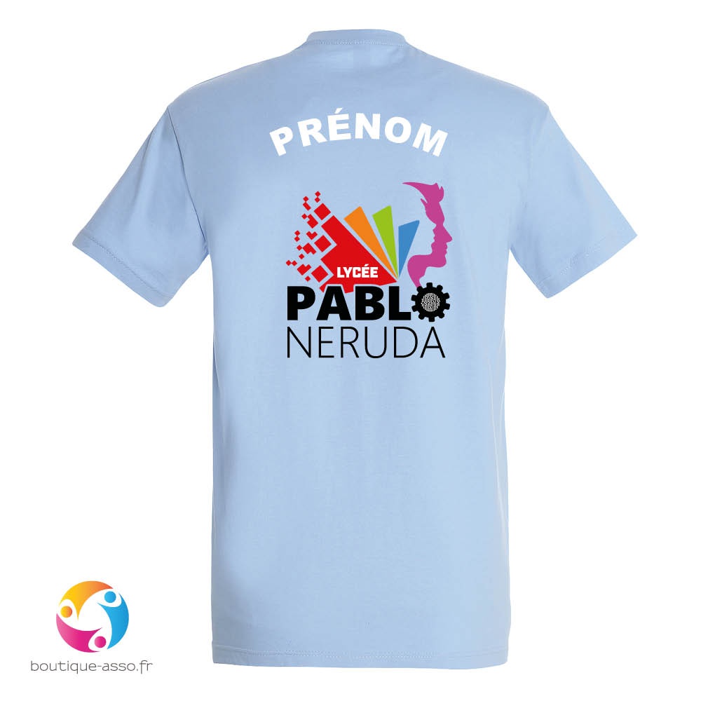 tee-shirt homme coton - Lycée Pablo Neruda