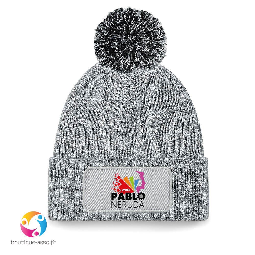 bonnet à pompon patch snowstar® - Lycée Pablo Neruda