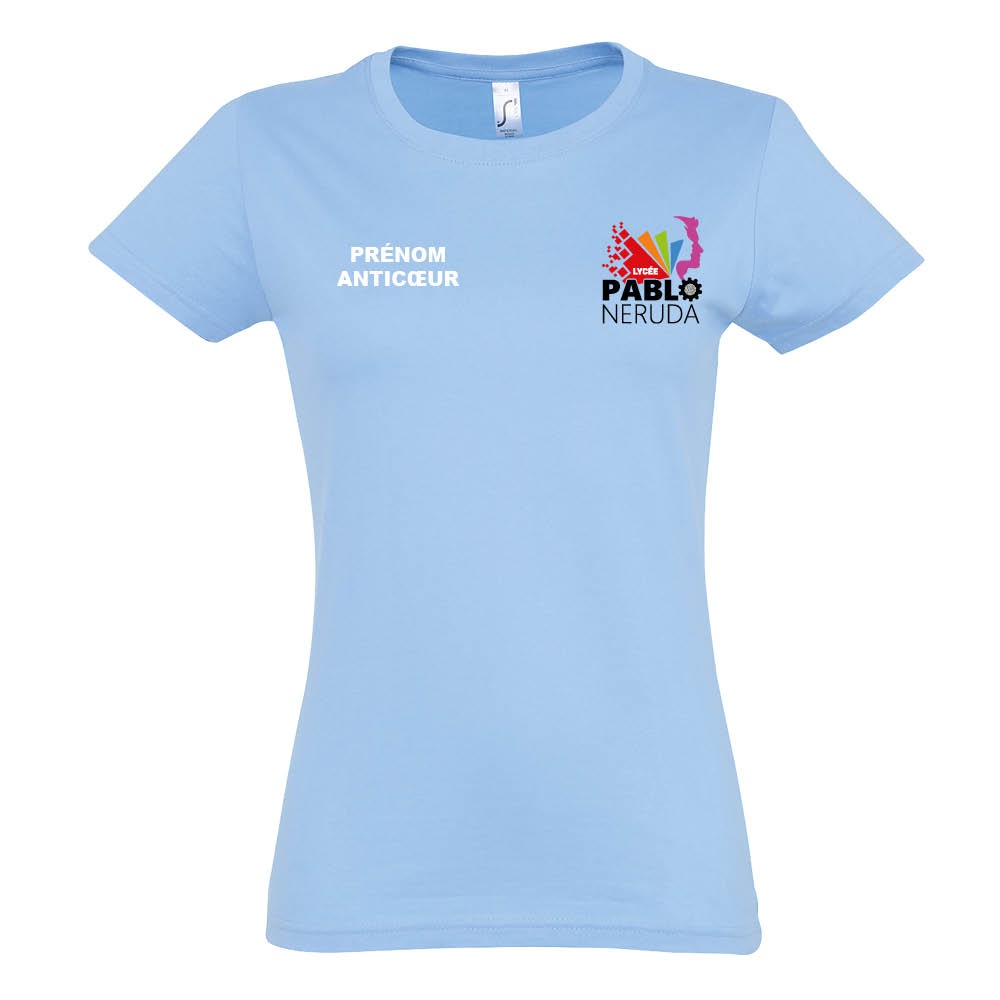 tee-shirt femme coton - Lycée Pablo Neruda