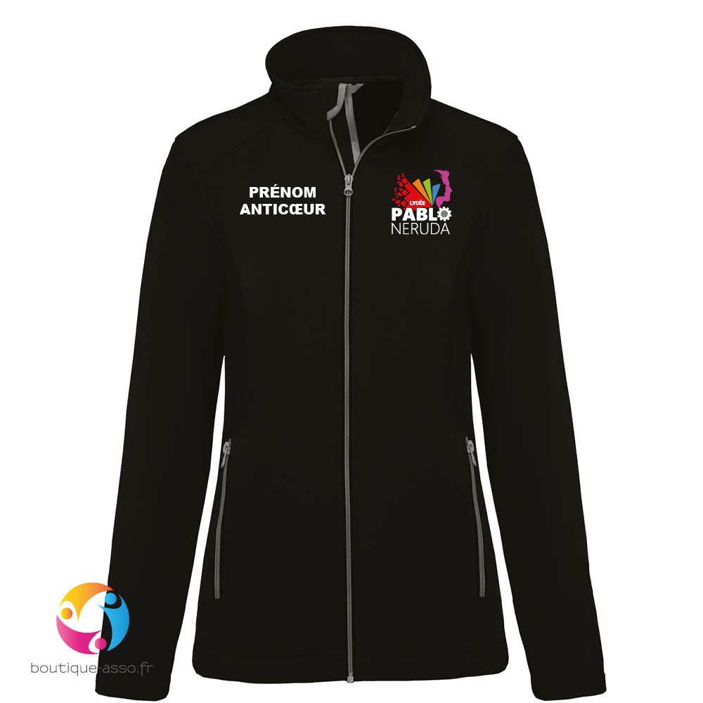 VESTE SOFTSHELL FEMME - Lycée Pablo Neruda