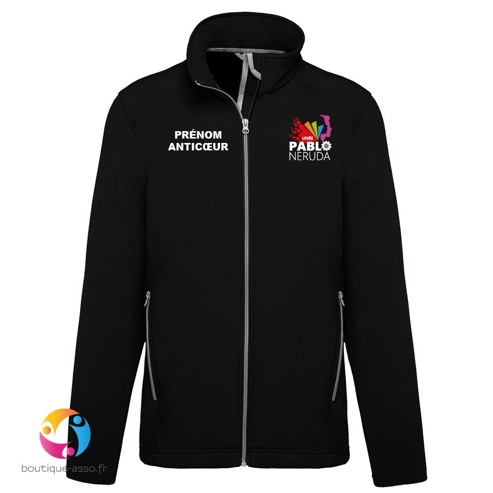 VESTE SOFTSHELL HOMME - Lycée Pablo Neruda