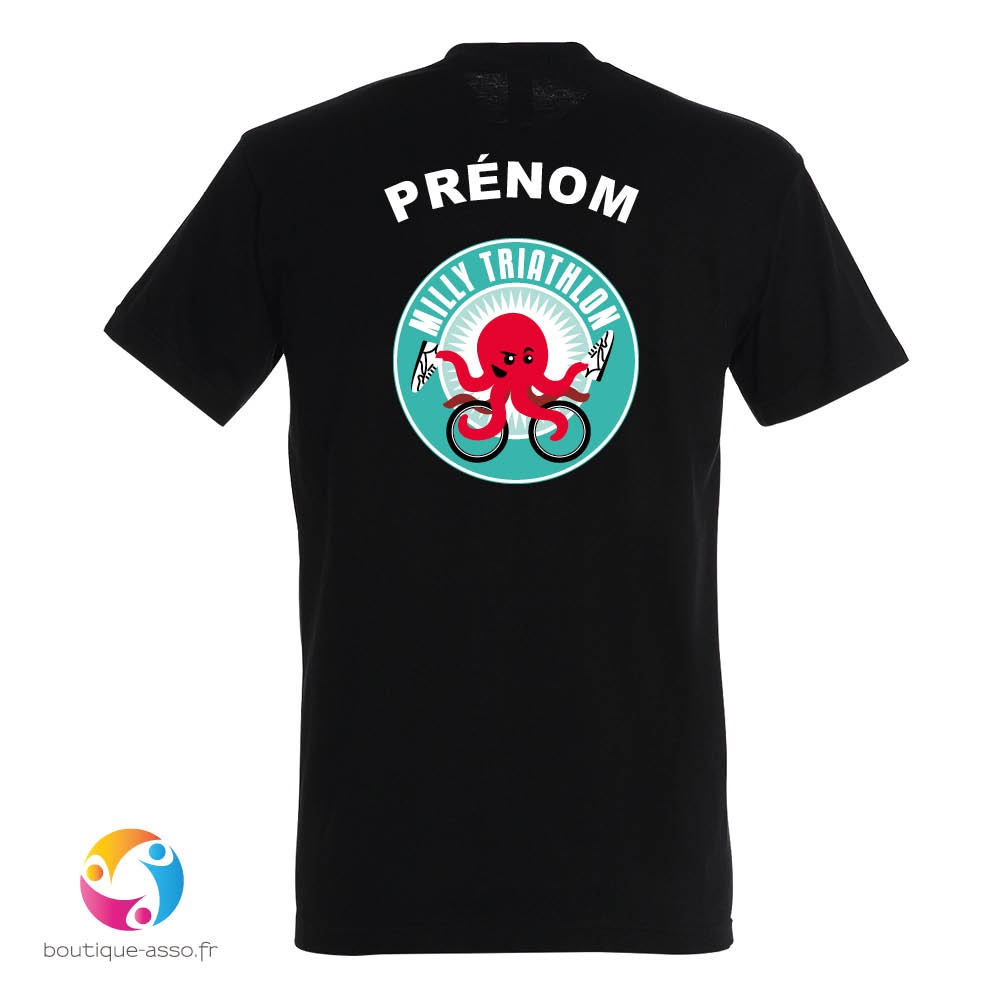 tee-shirt homme coton - Milly Triathlon