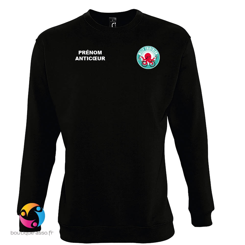 sweat-shirt unisexe col rond - Milly Triathlon