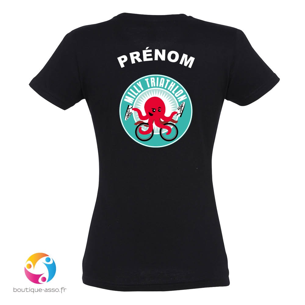 tee-shirt femme coton - Milly Triathlon