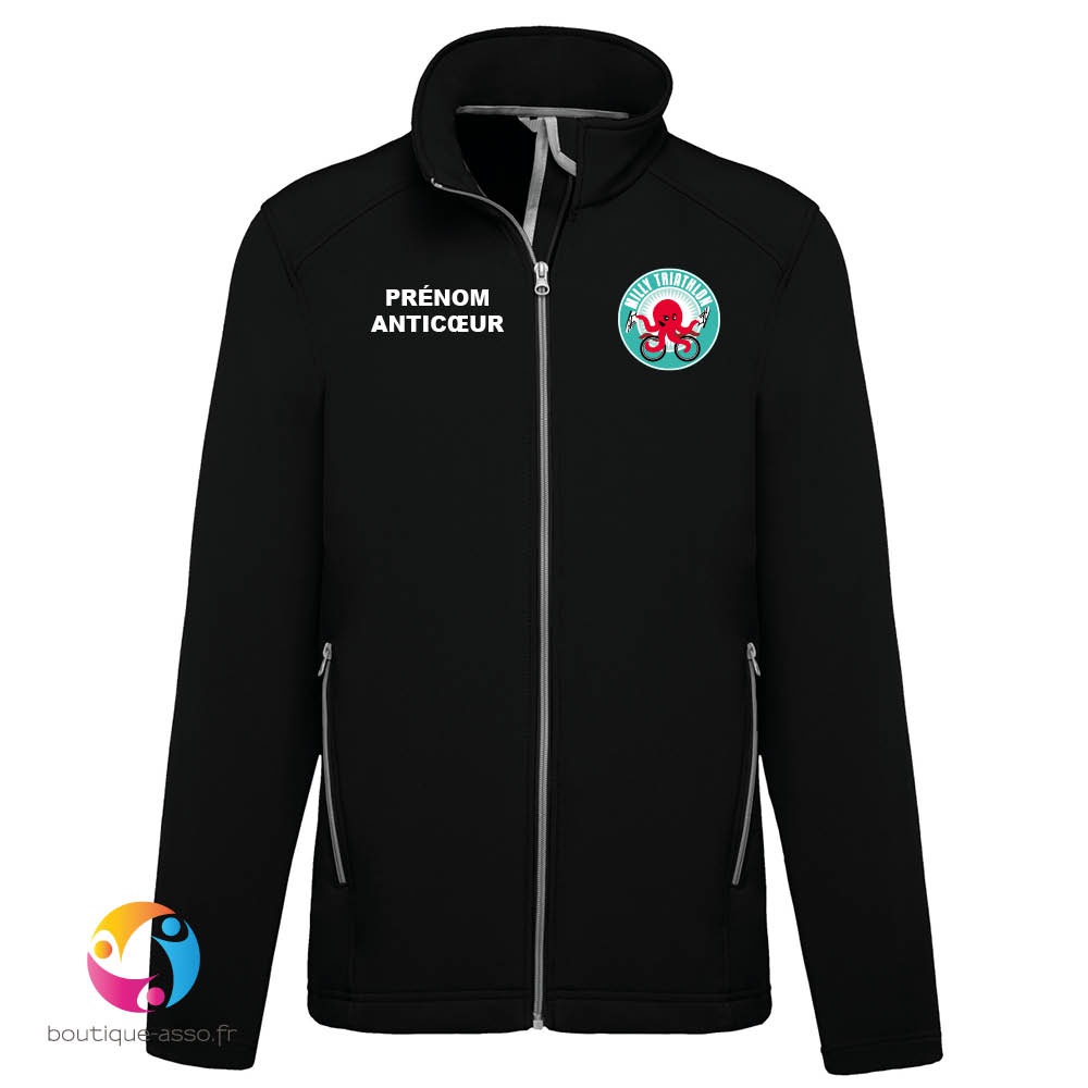 VESTE SOFTSHELL HOMME - Milly Triathlon