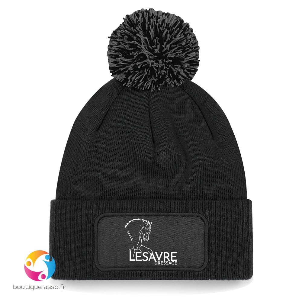 bonnet à pompon patch snowstar® - Team Lesavre Dressage 