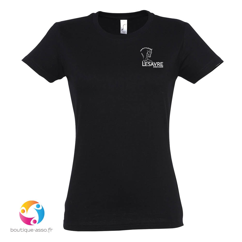 tee-shirt femme coton - Team Lesavre Dressage 