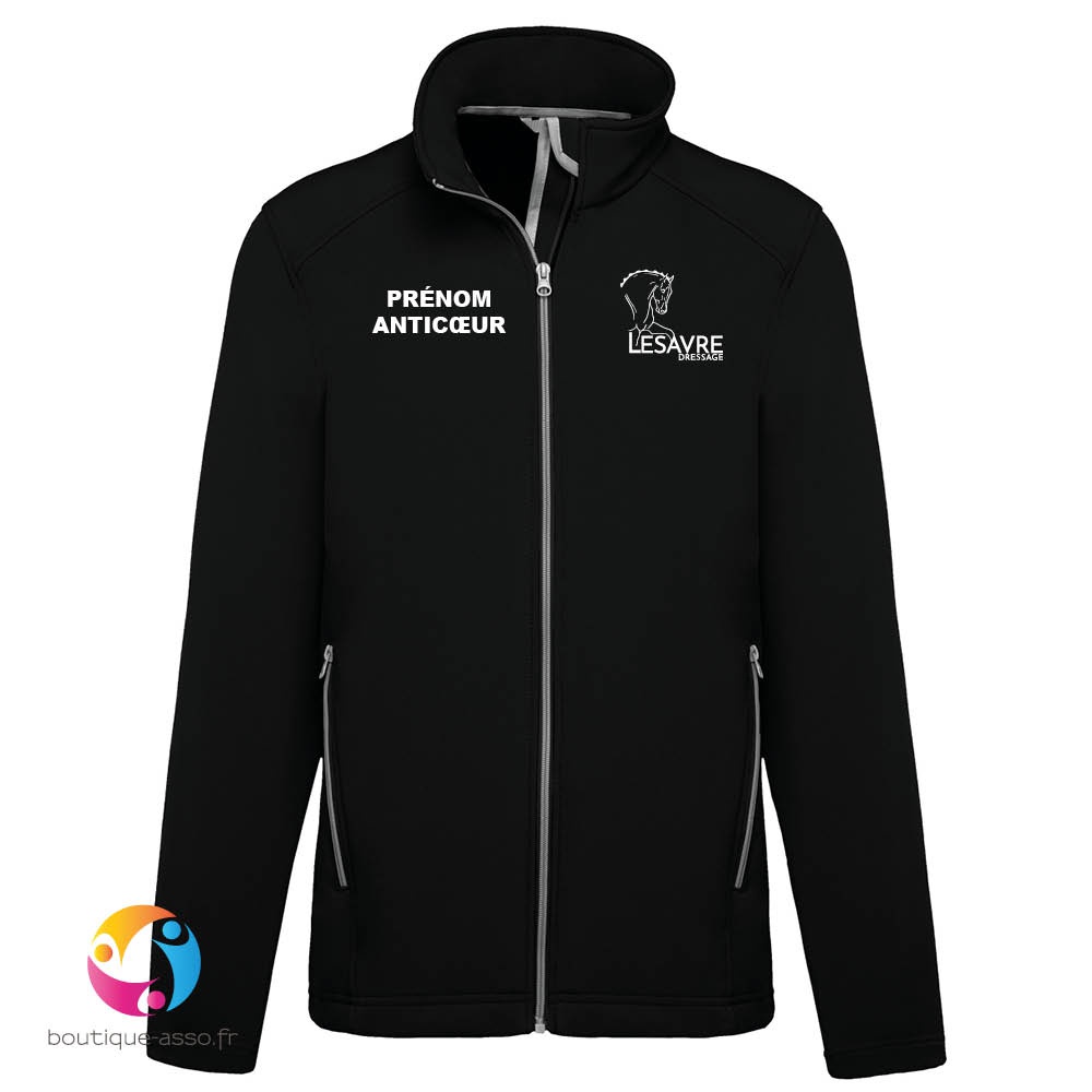 VESTE SOFTSHELL HOMME - Team Lesavre Dressage 