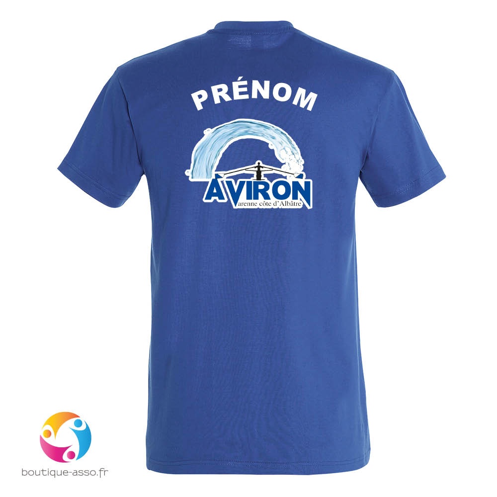 tee-shirt homme coton - Aviron Varenne Cote d'Albatre (AVCA)