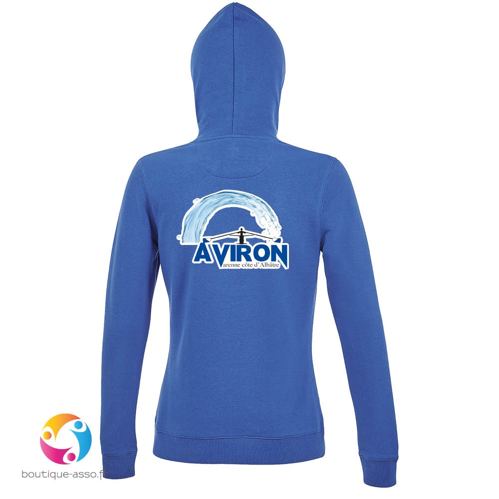 SWEAT CAPUCHE FEMME - Aviron Varenne Cote d'Albatre (AVCA)