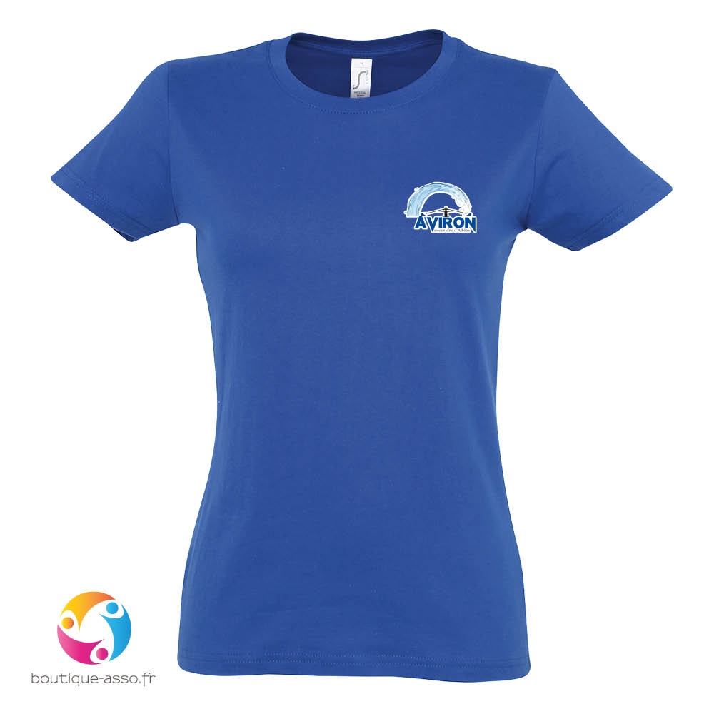 tee-shirt femme coton - Aviron Varenne Cote d'Albatre (AVCA)