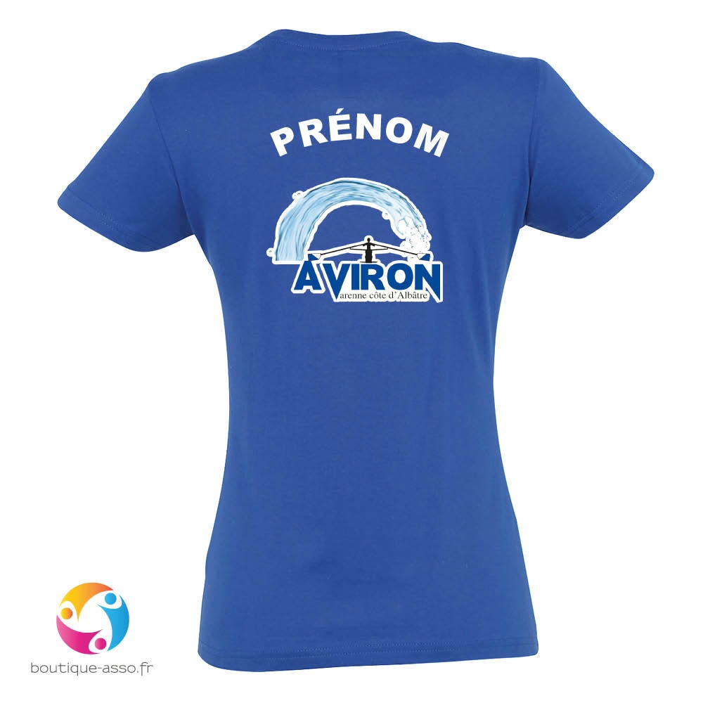 tee-shirt femme coton - Aviron Varenne Cote d'Albatre (AVCA)