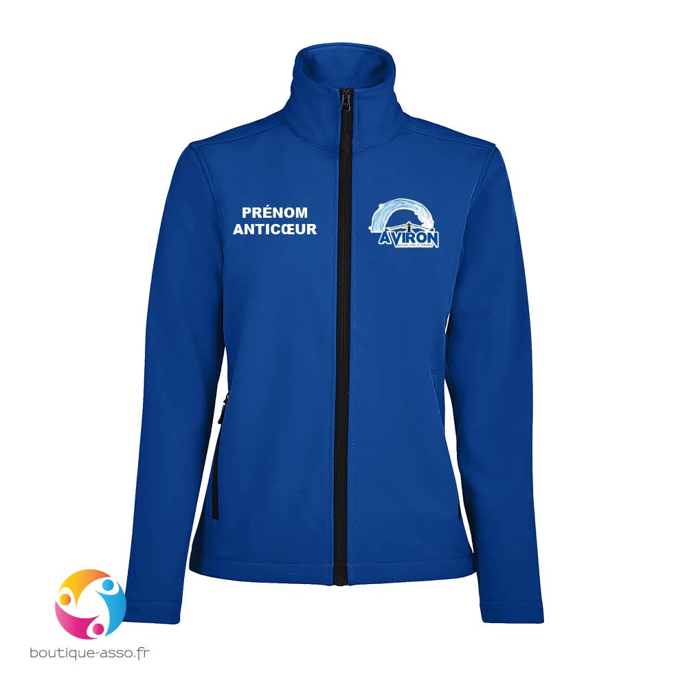 VESTE SOFTSHELL FEMME - Aviron Varenne Cote d'Albatre (AVCA)