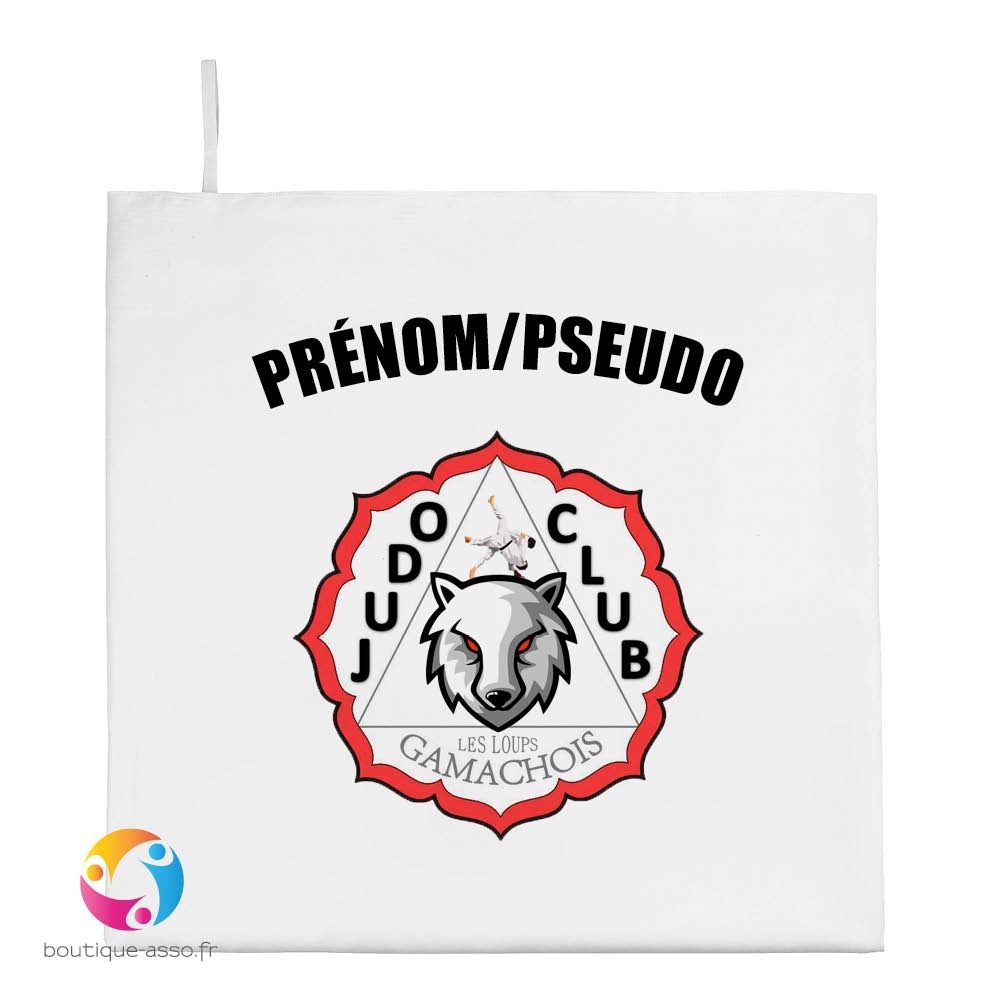 serviette microfibre personnalisée 50 x 100 cm - Judo Club Gamachois