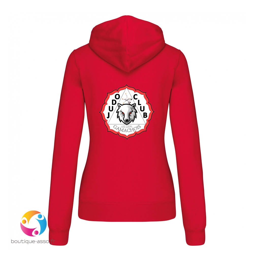 sweat capuche femme - Judo Club Gamachois