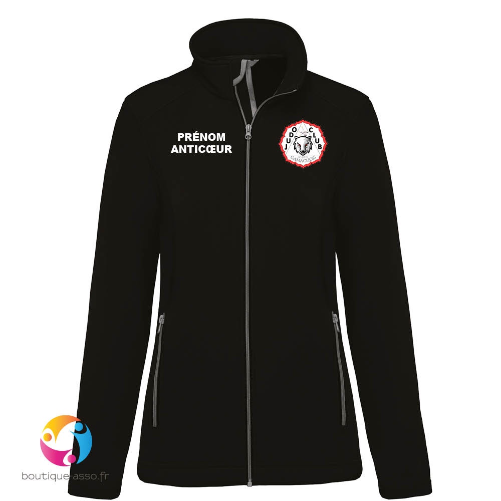 VESTE SOFTSHELL FEMME - Judo Club Gamachois