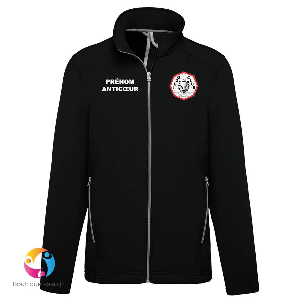 Veste Homme Softshell - Judo Club Gamachois