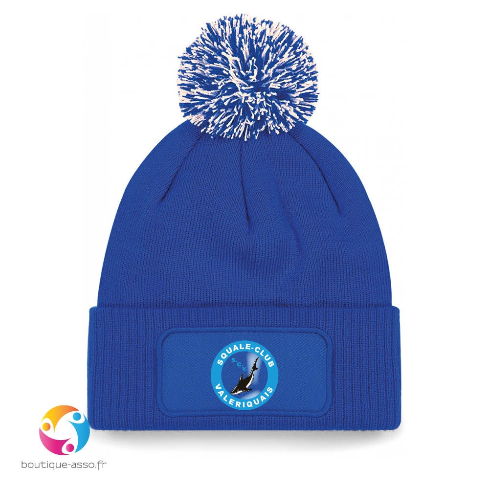 bonnet à pompon patch snowstar® - Squale Club Valeriquais