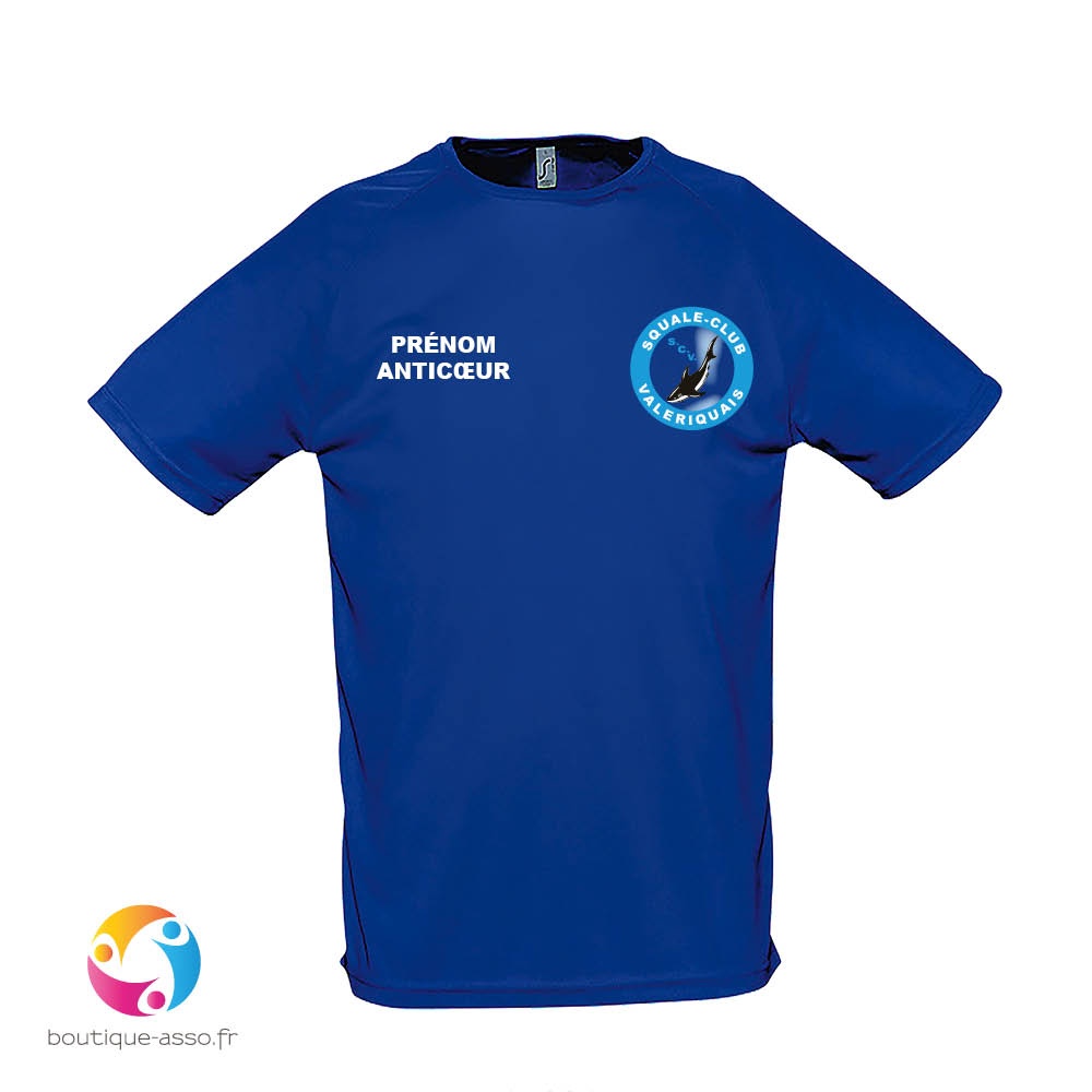 tee-shirt sport homme - Squale Club Valeriquais