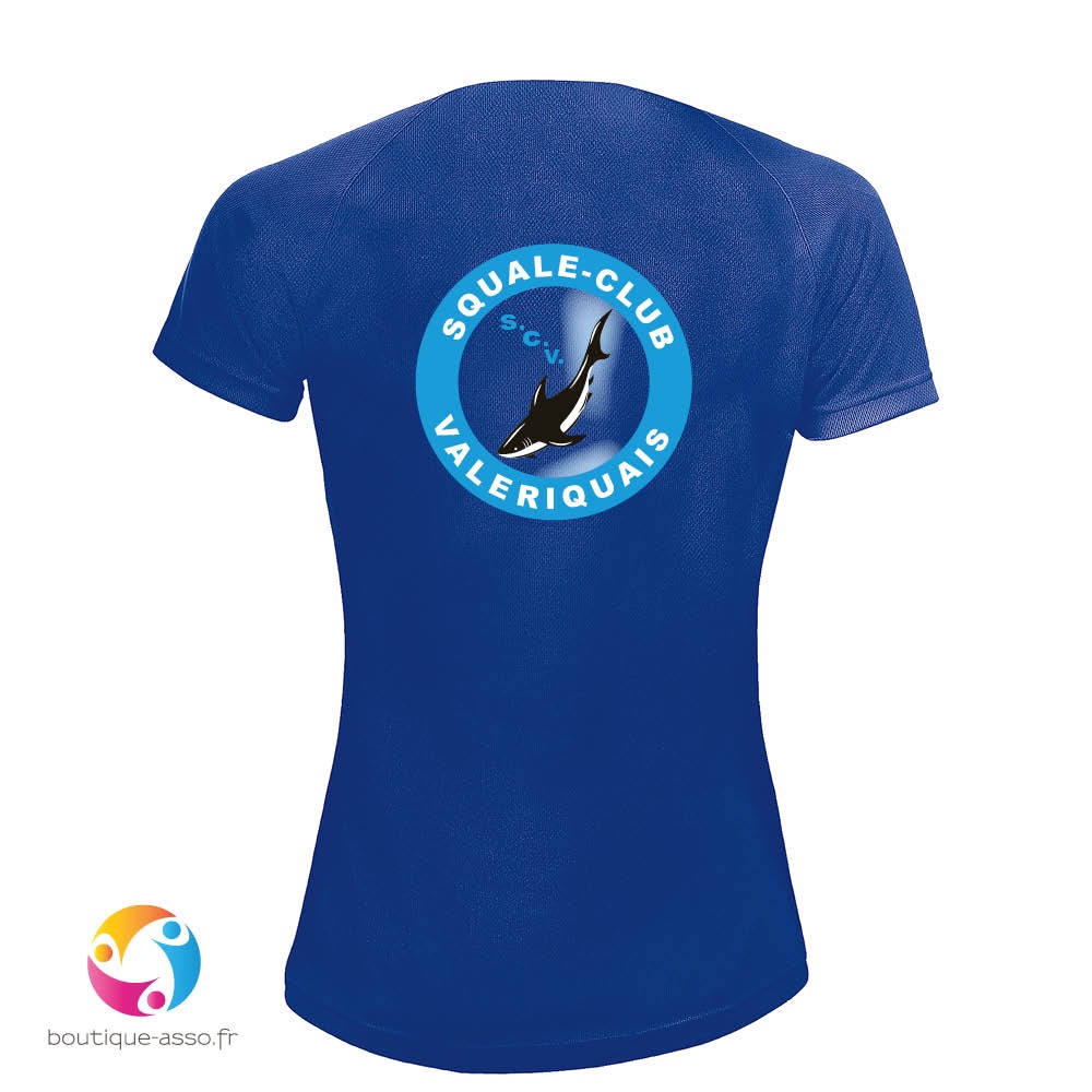 TEE-SHIRT SPORT FEMME - Squale Club Valeriquais