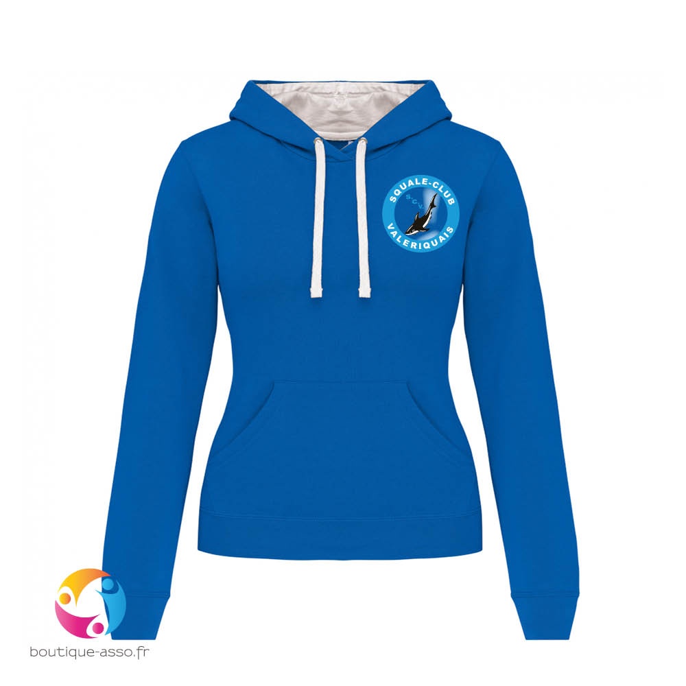 sweat capuche femme - Squale Club Valeriquais