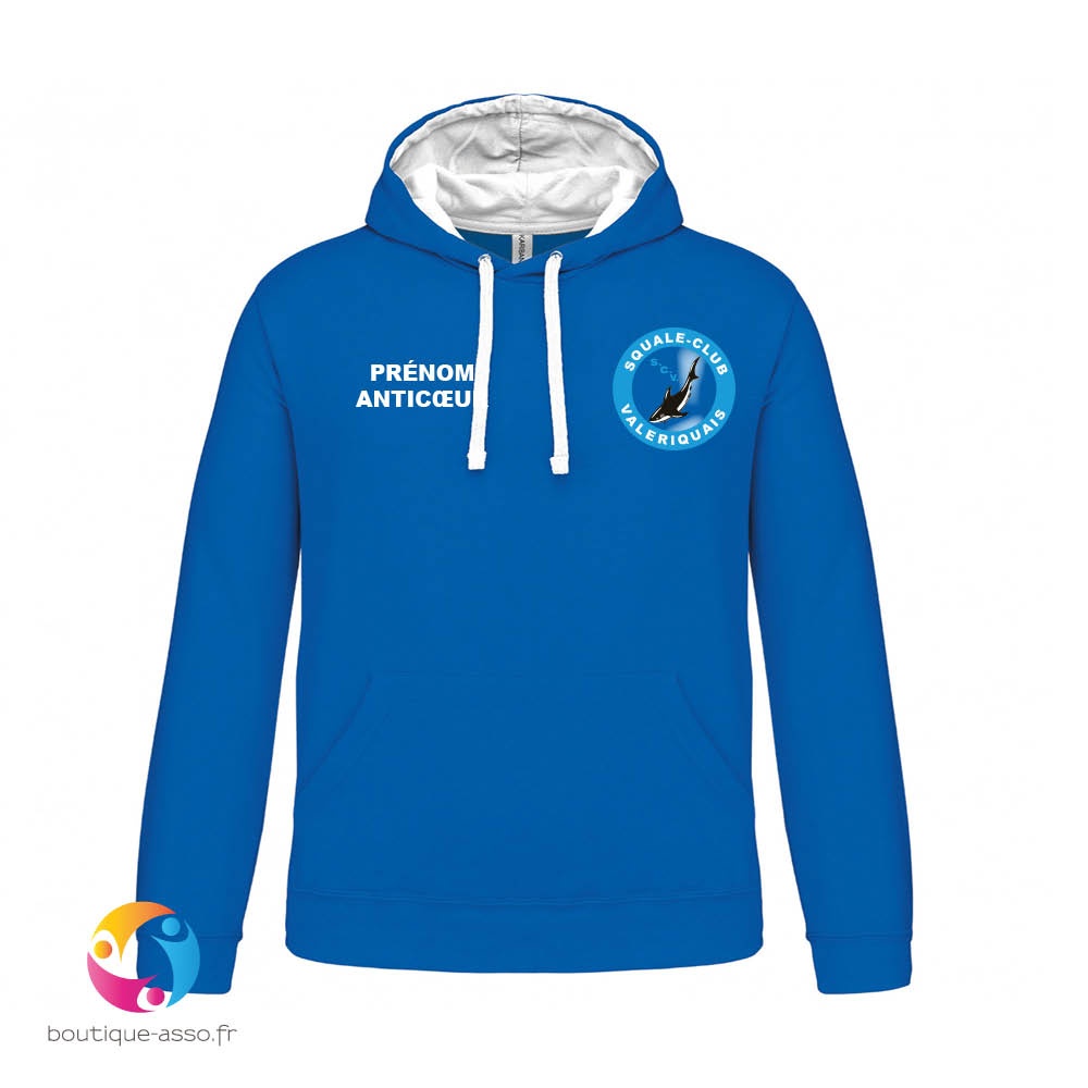 Sweat capuche homme - Squale Club Valeriquais