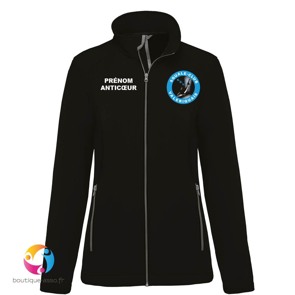 VESTE SOFTSHELL FEMME - Squale Club Valeriquais