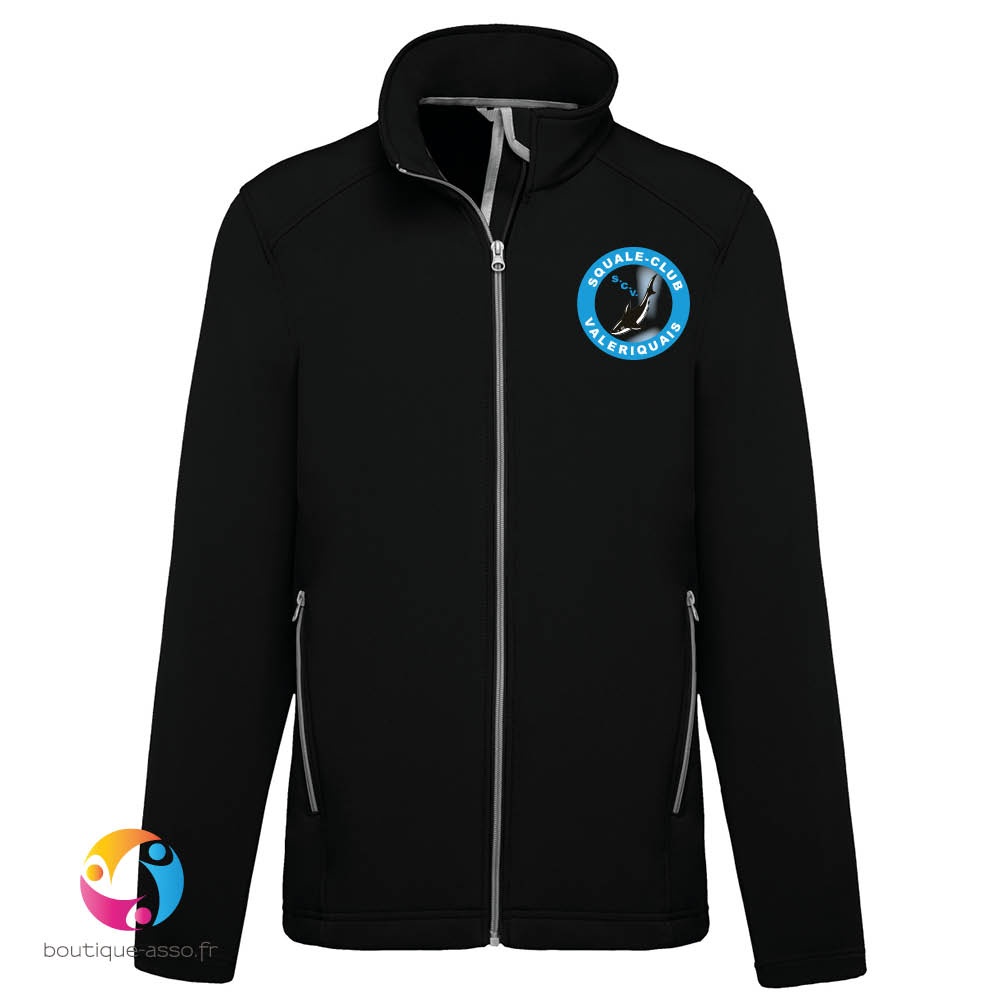 Veste Homme Softshell - Squale Club Valeriquais