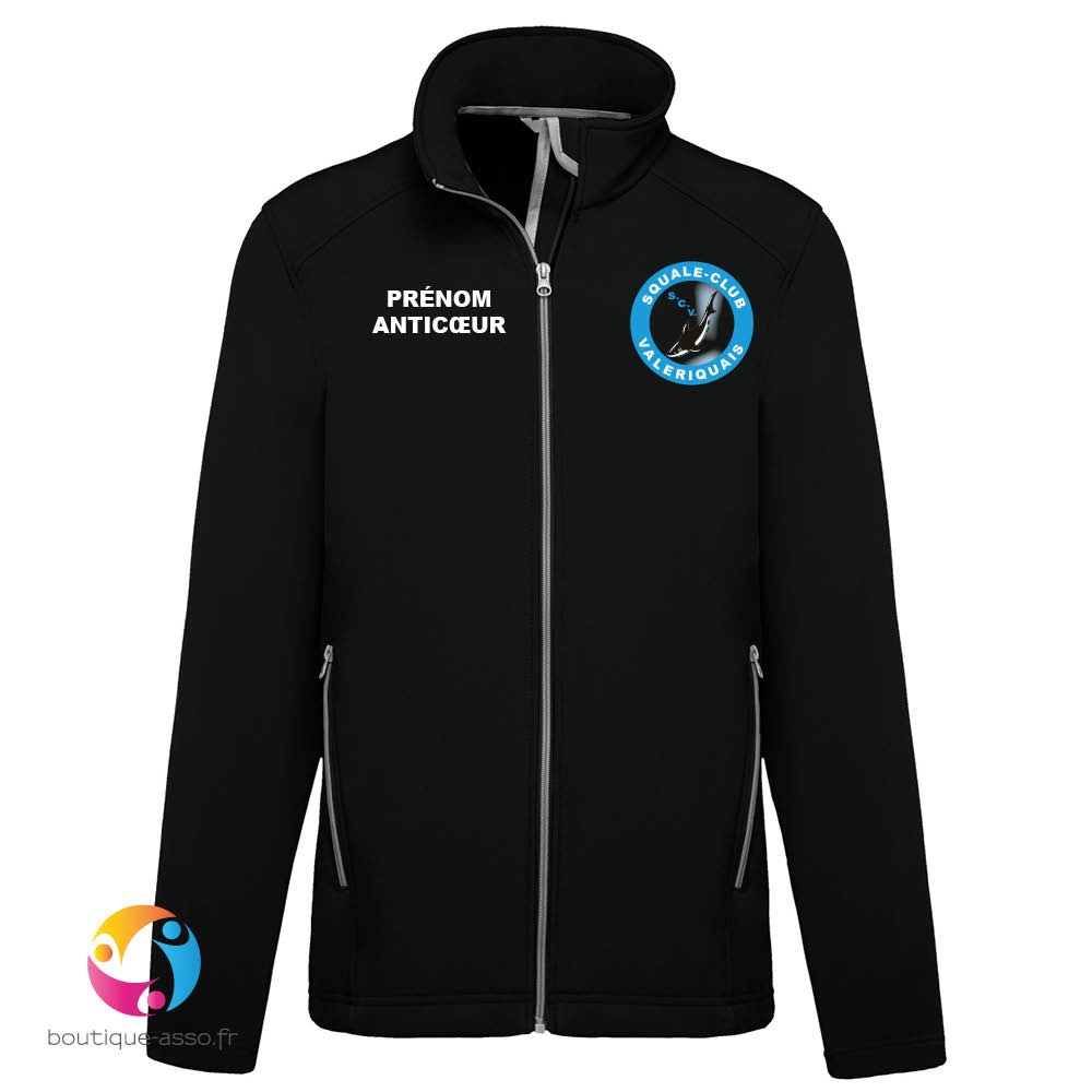 VESTE SOFTSHELL HOMME - Squale Club Valeriquais