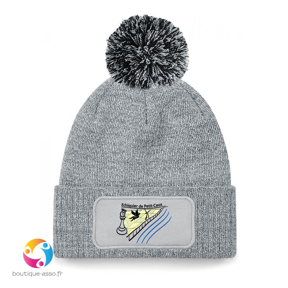 bonnet à pompon patch snowstar® - Echiquier de Petit-Caux