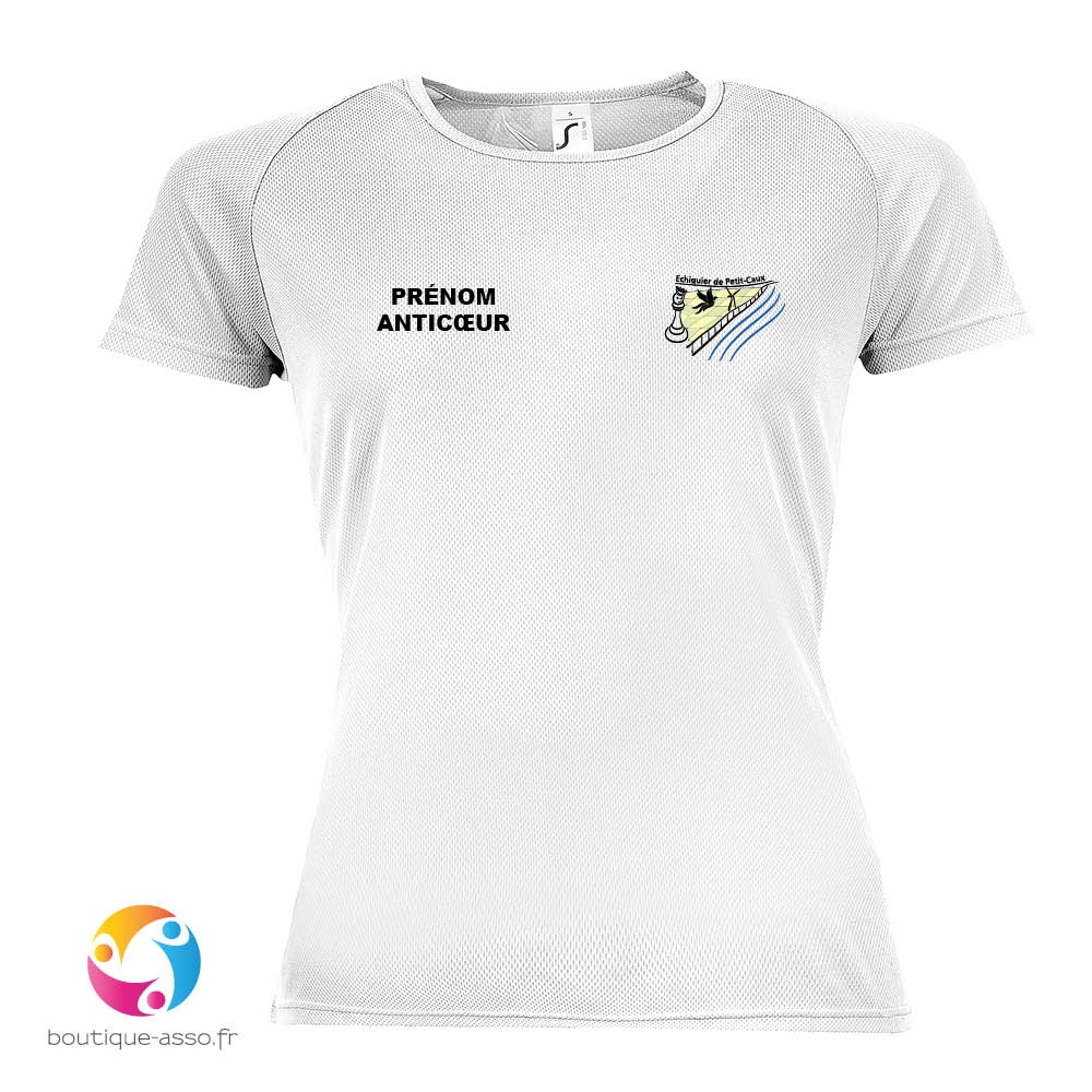TEE-SHIRT SPORT FEMME - Echiquier de Petit-Caux