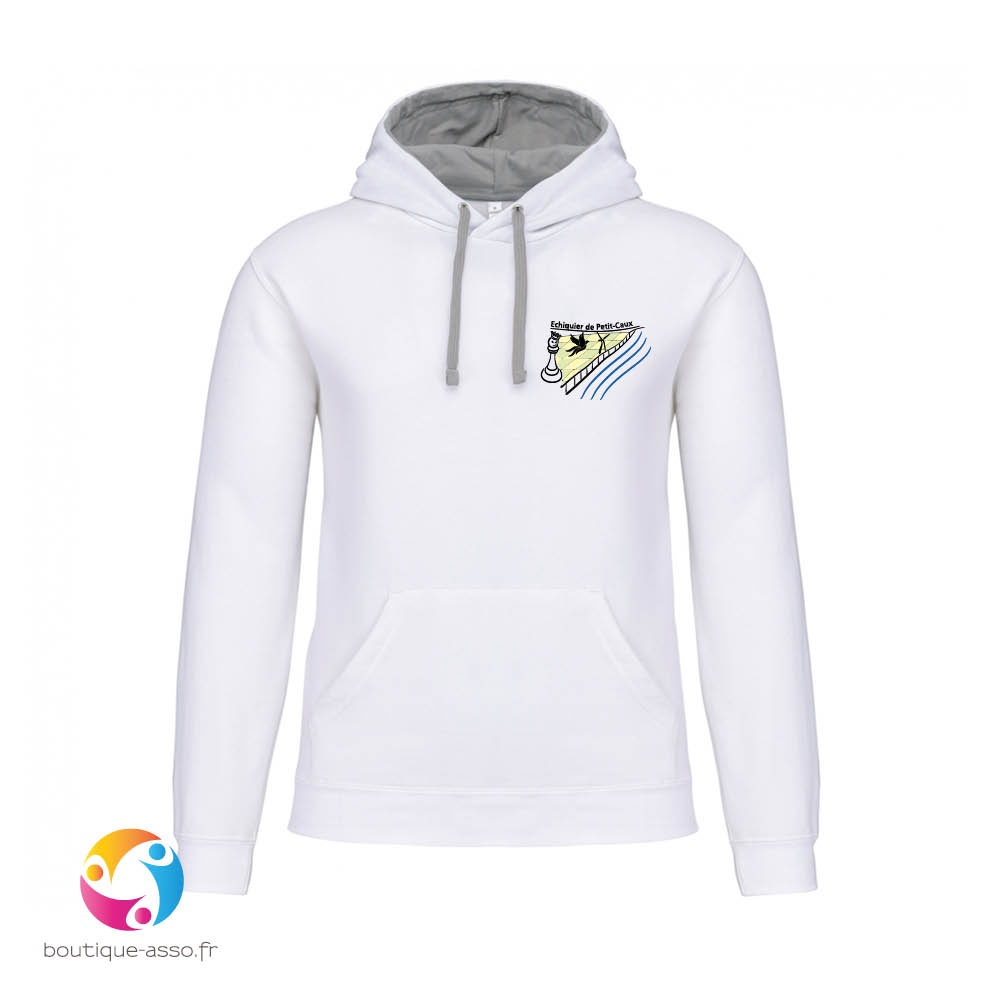 Sweat capuche homme - Echiquier de Petit-Caux