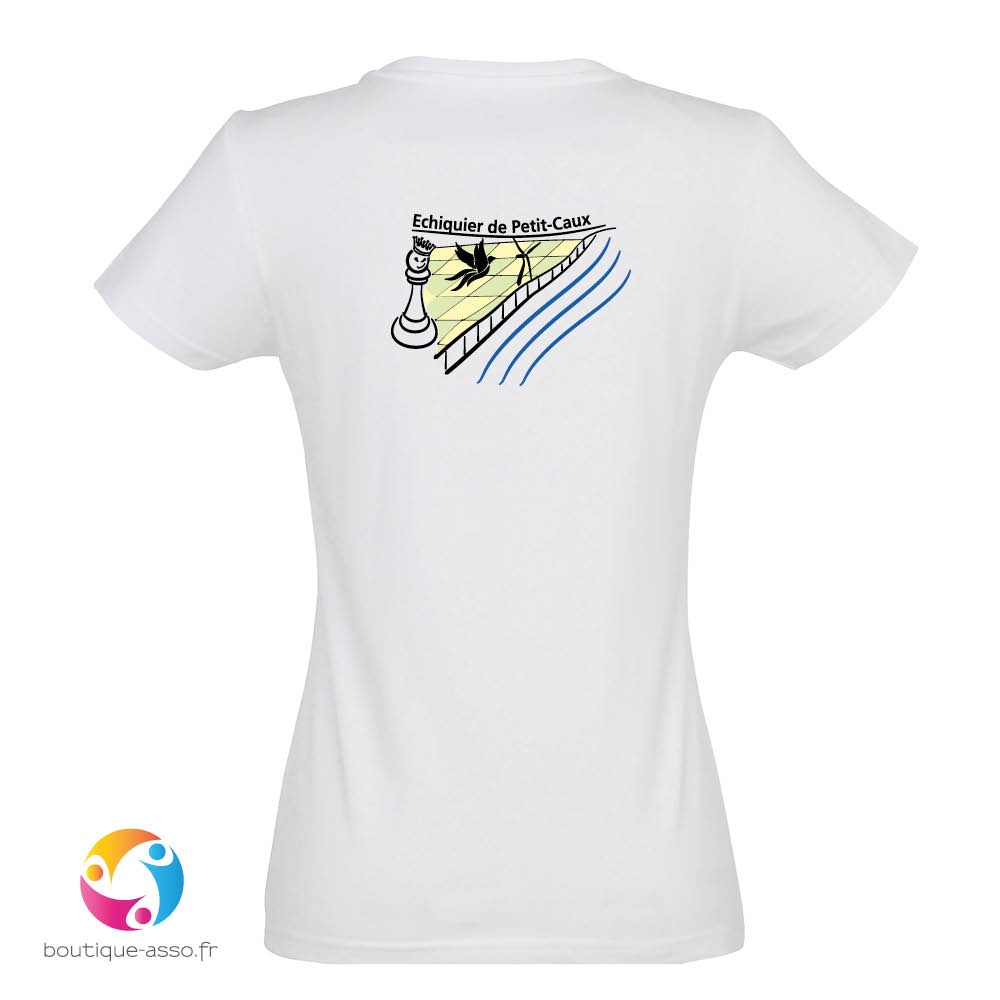 tee-shirt femme coton - Echiquier de Petit-Caux