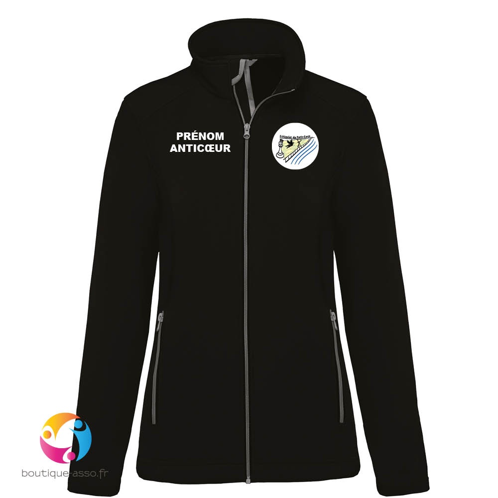 VESTE SOFTSHELL FEMME - Echiquier de Petit-Caux