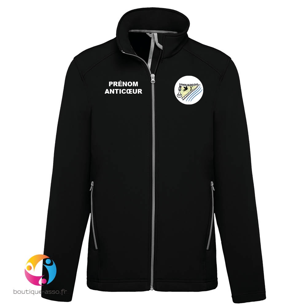 VESTE SOFTSHELL HOMME - Echiquier de Petit-Caux